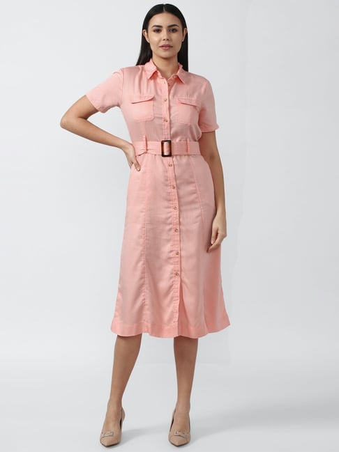 Van Heusen Pink A Line Dress Price in India