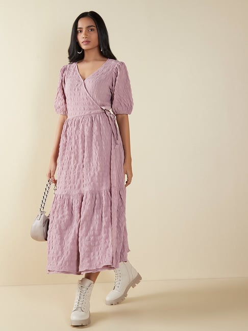 LOV by Westside Dusty Pink Berlin Dress Price in India