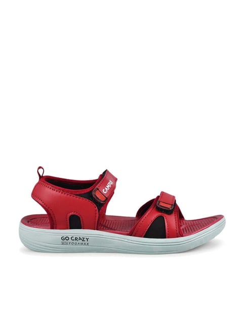 Campus Women's Red Floater Wedges