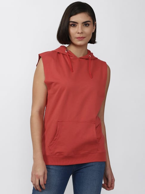 Forever 21 sleeveless clearance hoodie