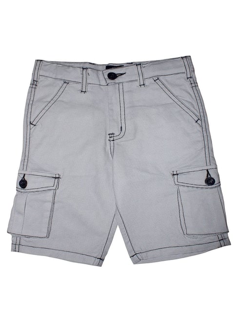 Kiddopanti Kids Grey Printed Shorts-picture-32