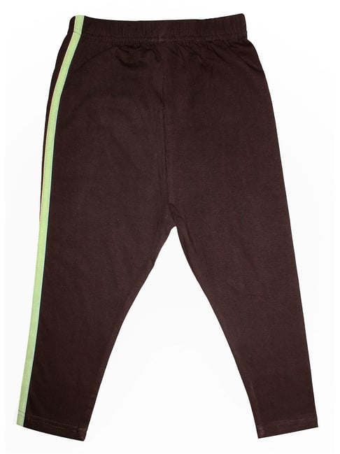 MICHAEL KORS Girls Brown Logo Leggings | Junior Couture