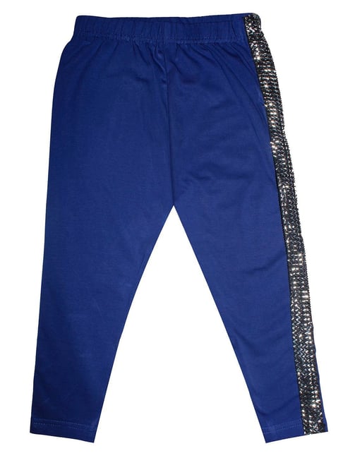 Buy Blue Track Pants for Girls by Kiddopanti Online