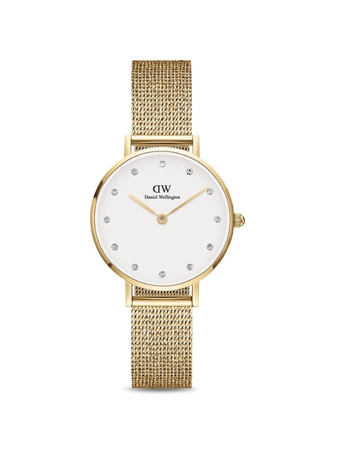 Daniel Wellington DW00100604 Petite Lumine Pressed Evergold Analog Watch  for Women
