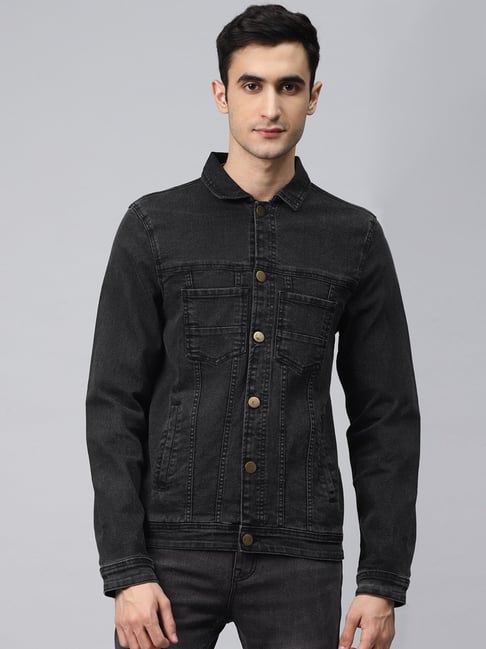 Buy Louis Philippe Beige Cotton Slim Fit Denim Jacket for Mens Online @  Tata CLiQ