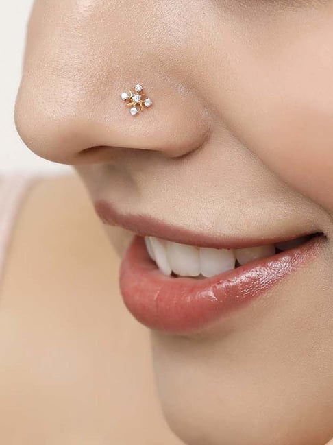 Lalitha jewellery diamond hot sale nose pin