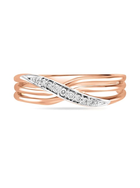 Mia by Tanishq 18k Rose Gold Ethereal Ring