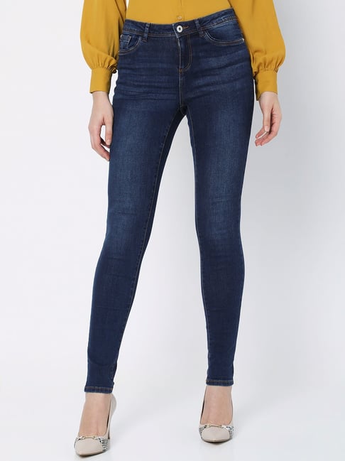 Vero Moda Dark Blue Skinny Fit Jeans