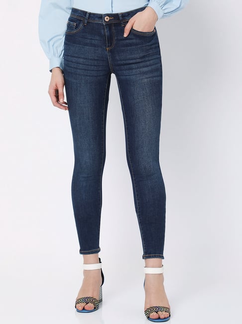 Vero Moda Dark Blue Skinny Fit Jeans