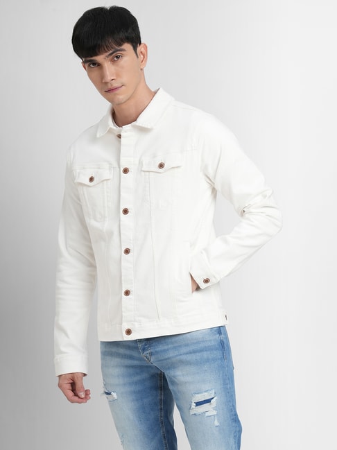 Buy White Denim Jackets For Men In India At Best Prices Online | Tata CLiQ