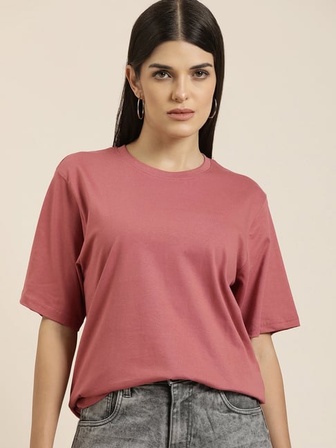 Dillinger Pink Cotton Oversize T-Shirt-picture-34