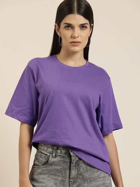 Difference of Opinion Black Cotton Graphic Print Oversized T