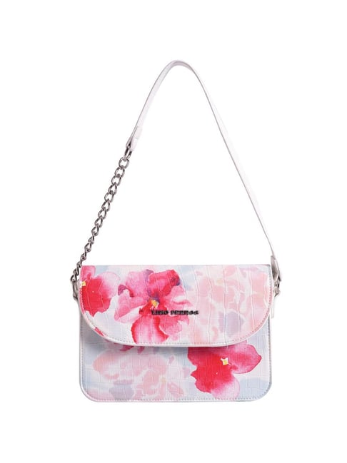 Buy Lino Perros Pink Printed Medium Handbag Online At Best Price @ Tata CLiQ