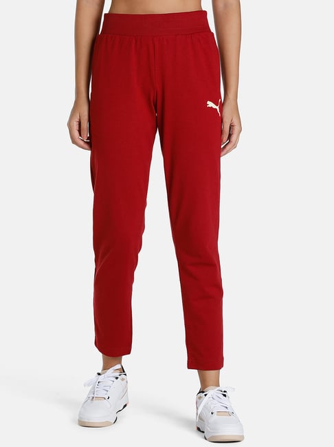 Puma Red Cotton Track Pants-picture-35
