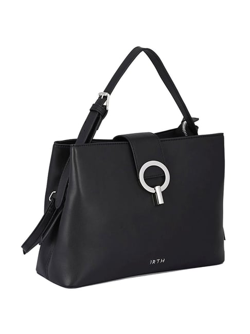 Buy IRTH Black Solid Medium Handbag Online At Best Price @ Tata CLiQ