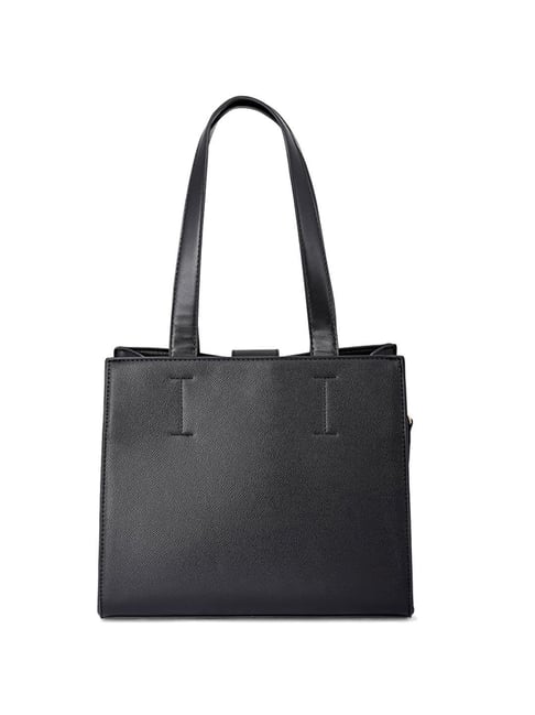 Buy IRTH Black Solid Medium Handbag Online At Best Price @ Tata CLiQ