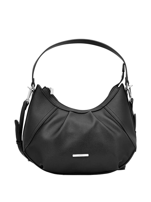 Buy IRTH Black Solid Medium Handbag Online At Best Price @ Tata CLiQ