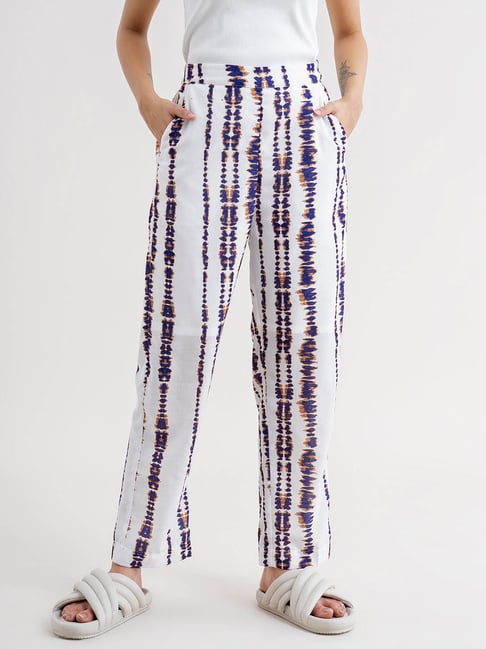 Trendy brand artistic casual printed trousers
