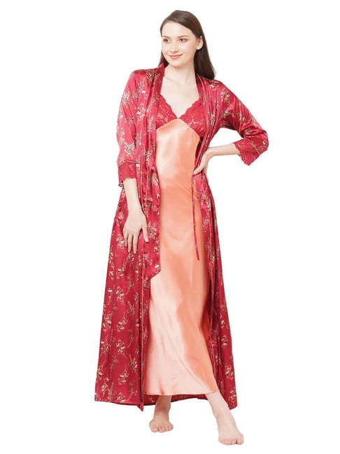 red nighty gown