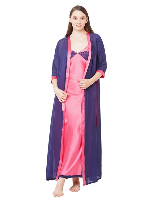 Cotton nighty with outlet robe