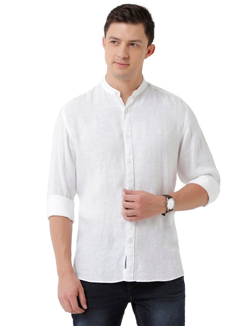 linen club white shirt