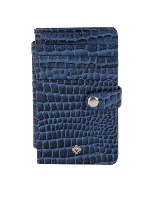 Allen Solly Navy Textured Card Holder