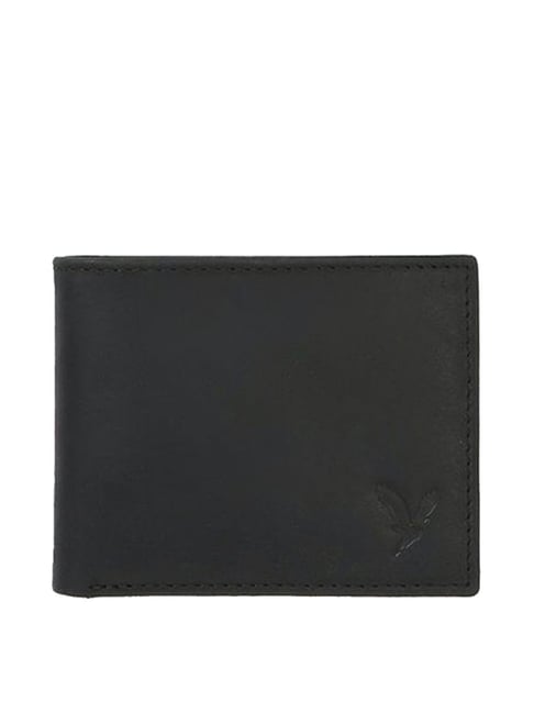 American Eagle Black Casual Leather Bi-Fold Wallet for Men-picture-12