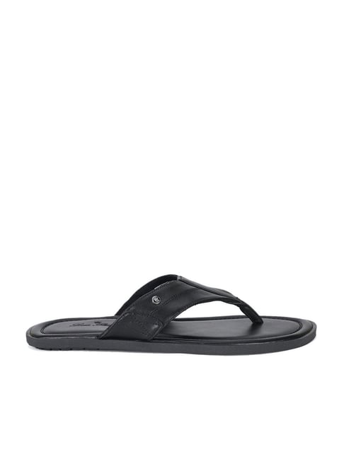 Louis Philippe Men s Black Thong Sandals