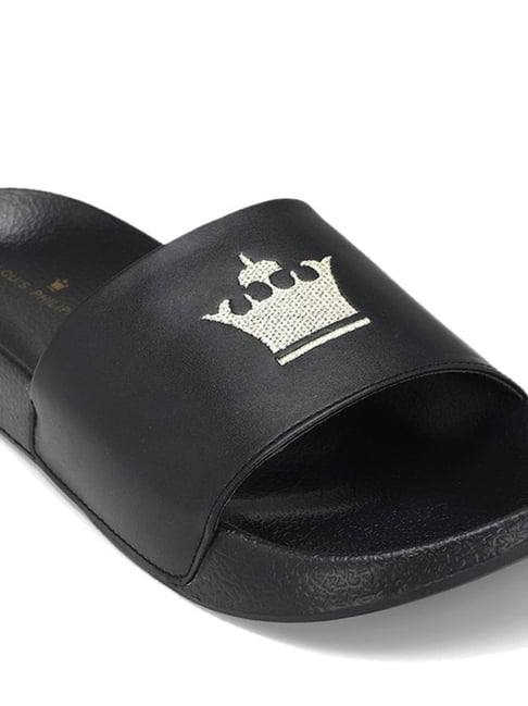 Buy Louis Philippe Men's Black Slides for Men at Best Price @ Tata CLiQ