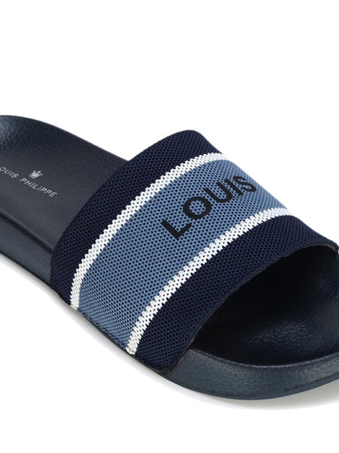 Buy Louis Philippe Men's Blue Slides for Men at Best Price @ Tata CLiQ