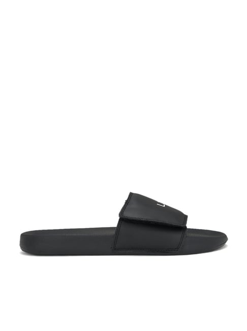 Buy Louis Philippe Men s Black Slides for Men at Best Price Tata