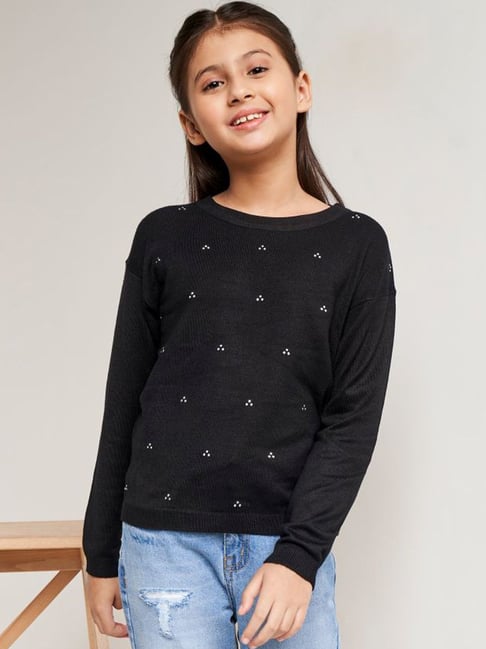 Little girls black sweater hotsell