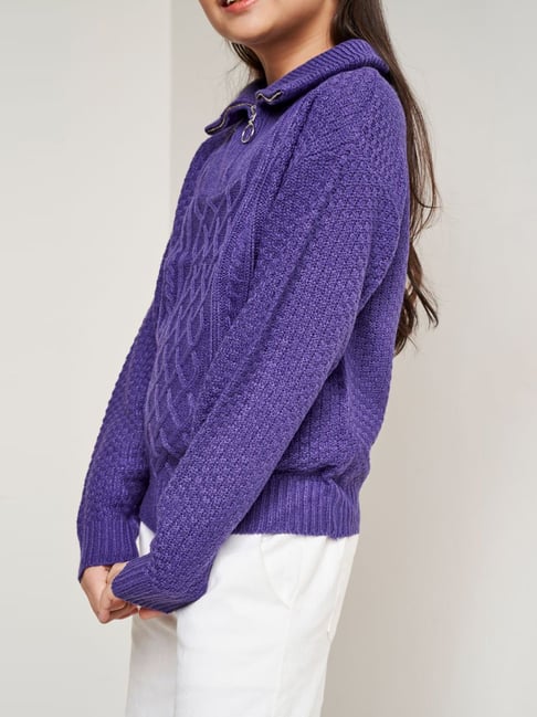 tightbooth BITE KNIT SWEATER Lサイズ purple(Big-collar tightbooth BITE KNIT SWEATER Lサイズ purple(Big-collar