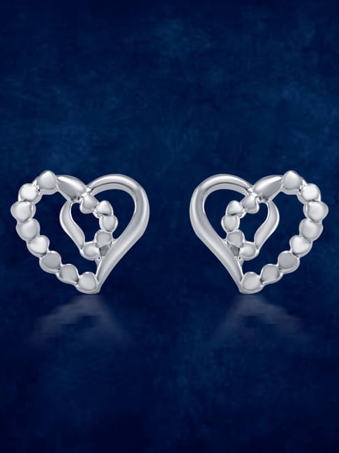 Shaya by CaratLane Send My Love Heart Earrings in 925 Silver for Women :  Amazon.in: Fashion