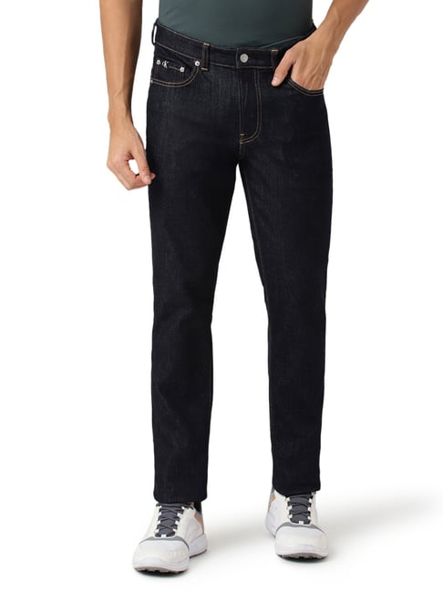 Calvin Klein Jeans Skinny Rinse Blue Mid Rise Jeans