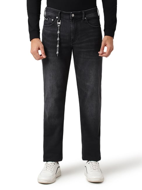 Calvin Klein Jeans Skinny Washed Black Mid Rise Jeans