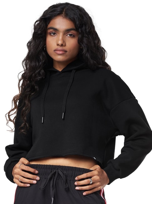 Buy The Souled Store Black Hoodie for Women's Online @ Tata CLiQ