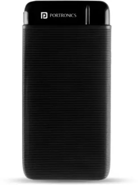 Portronics 10000 mAh Power Bank 12 W, Fast Charging (Black)