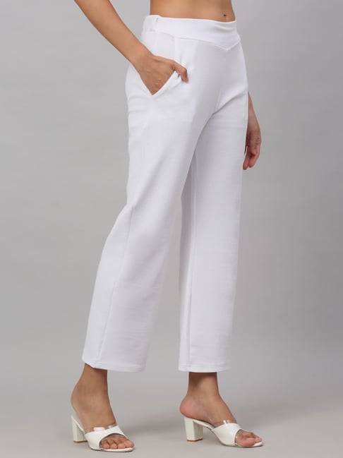 White Trousers  Buy White Trousers Online in India