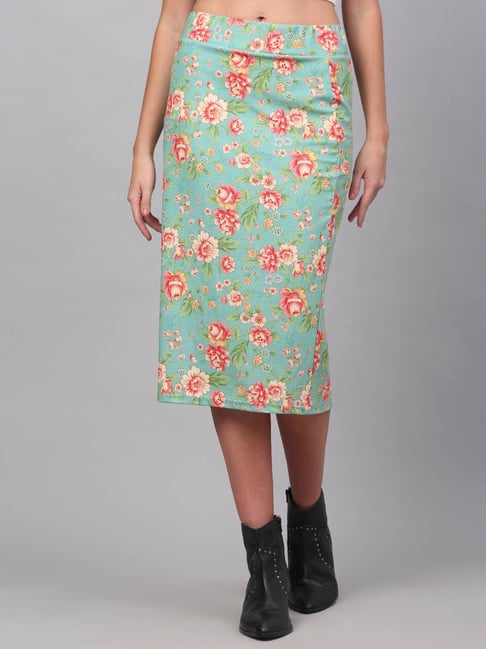 Floral pencil skirt online best sale