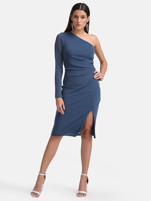 Kazo Blue Bodycon Dress Price in India