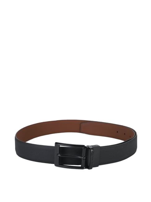 Buy Louis Philippe Black Textured Reversible Belt for Men at Best Price @  Tata CLiQ