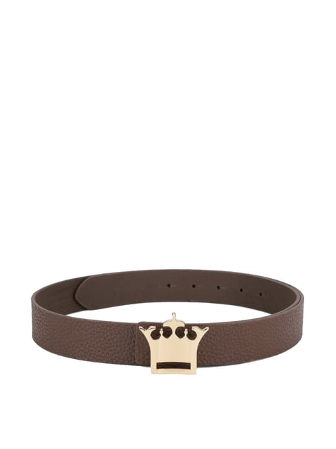 Buy Louis Philippe Brown Solid Wide Belt for Men at Best Price @ Tata CLiQ