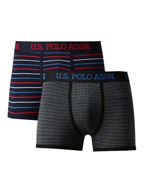 Buy U.S. Polo Assn. Assorted Striped Trunks - Pack of 2 for Men's