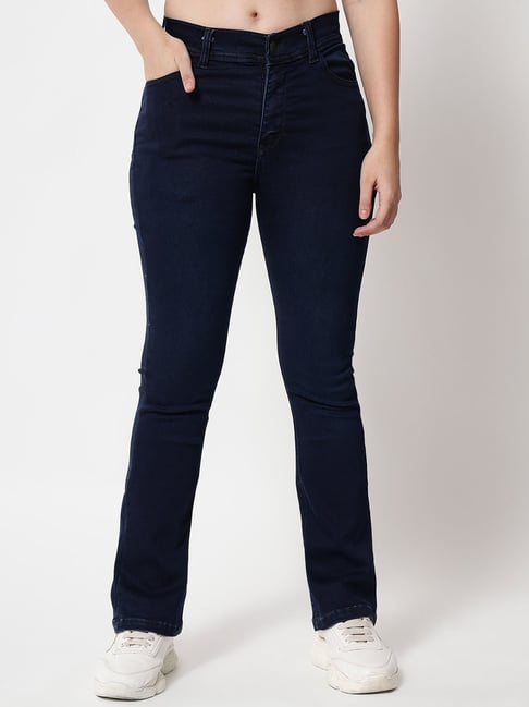 Orchid Blues Blue Flared Fit Jeans