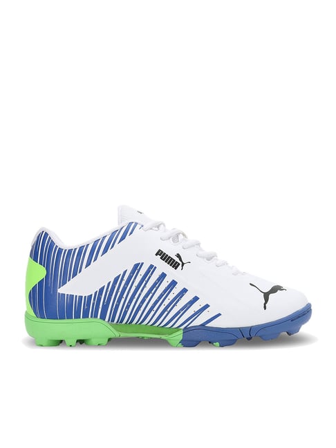 Puma Kids EvoSpeed Jr V2 White & Blue Training Shoes