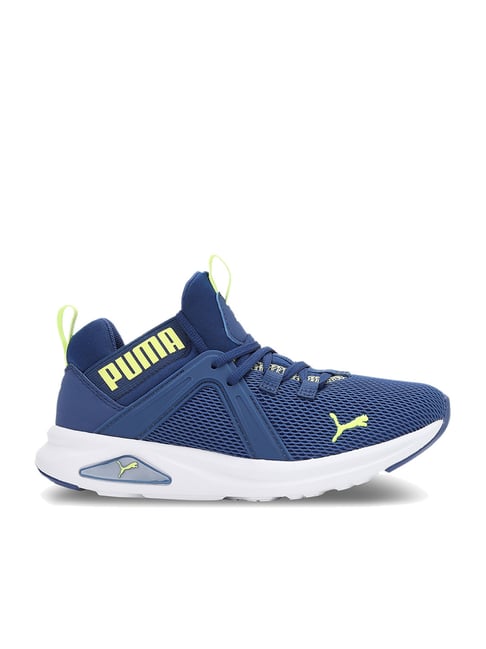 Puma Kids Enzo 2 Weave Jr Blazing Blue & White Training Shoes