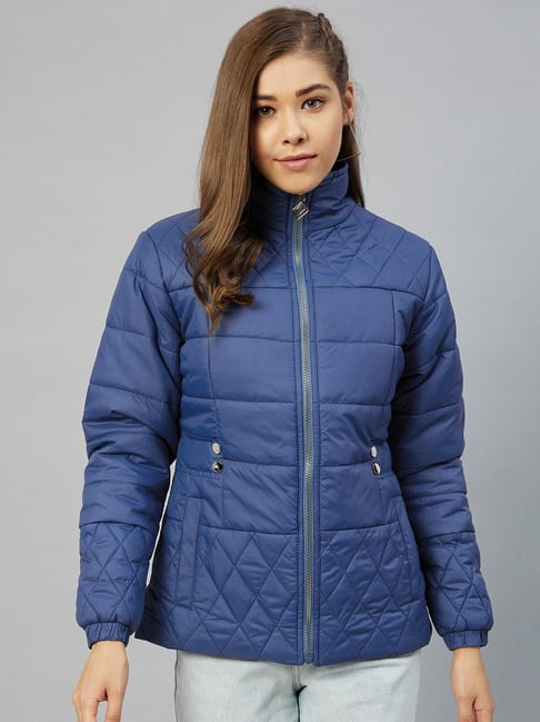 Buy VERO MODA Women's A-Line Coat (10289568-Beaucoup Blue_Beaucoup at  Amazon.in