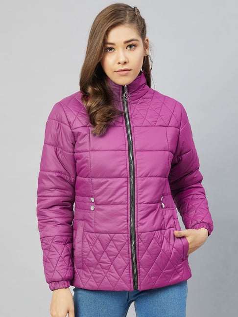 Buy Rare Purple Puffer Jacket for Women's Online Tata CLiQ