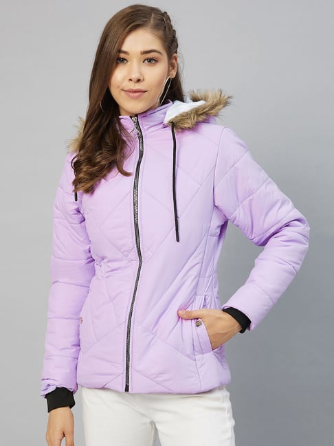Rare Light Purple Hooded Jacket
